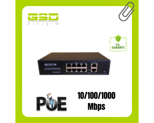 10 PORT POE SWİTCH BST1020