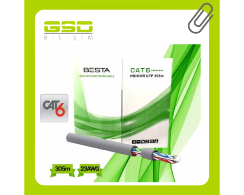 INDOOR CAT6 23 AWG 305 METRE IP KAMERA KABLOSU-CAT6İ