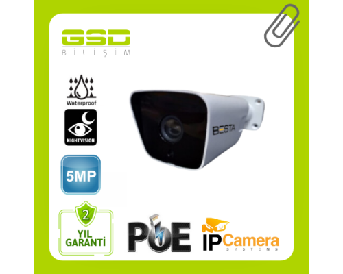 IP POE 5 MP METAL KASA GÜVENLİK KAMERASI-IP1848