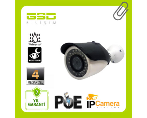 IP POE BULLET 4MP HD GÜVENLİK KAMERASI - 4819