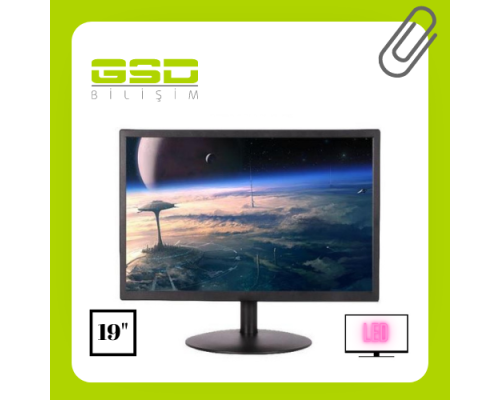 1920x1080 FULL HD 19" PROFESYONEL LED EKRAN MONİTÖR LED19A-LY